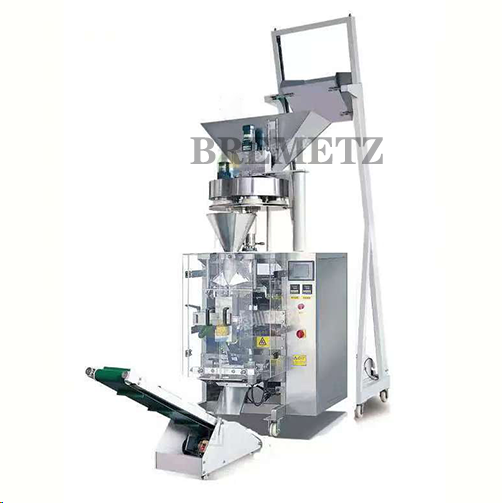 Corn flake metering and packaging machine
