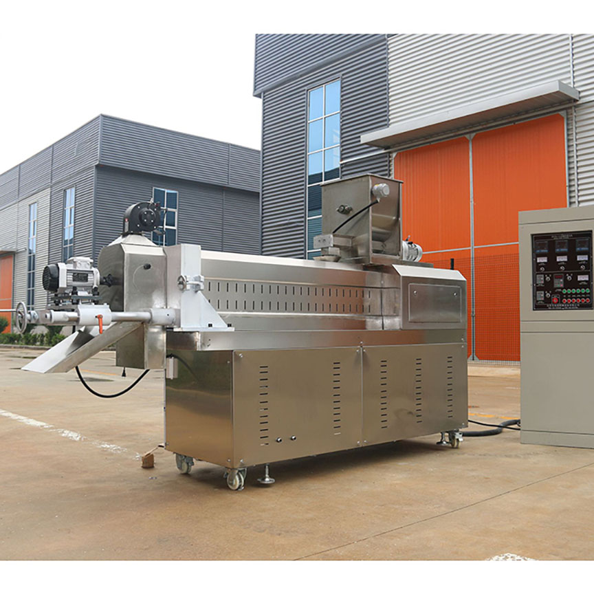 Corn flake twin screw extruder