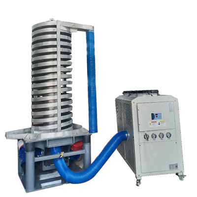 Corn flake vibrating cooler