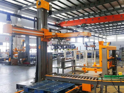 Pallet depalletizing machine