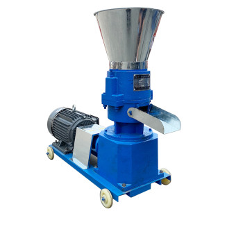 Flat die pelletizing machine
