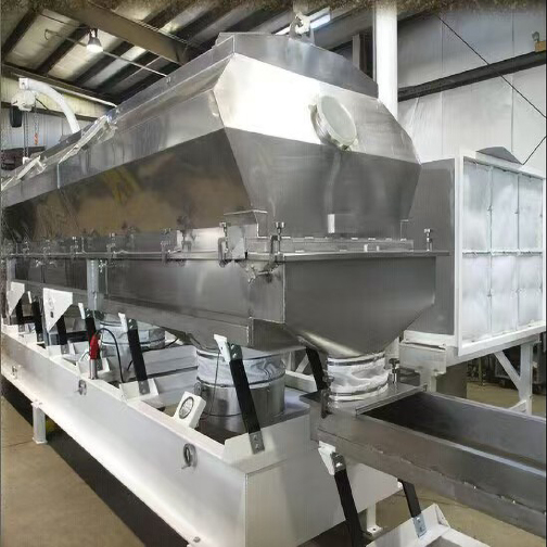 Охладитель кукурузных хлопьев с псевдоожиженным слоем