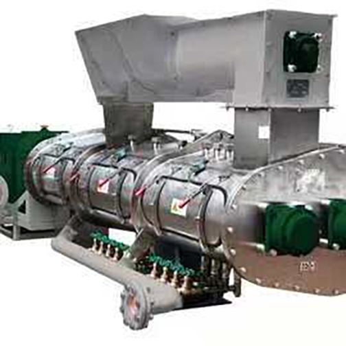 Extrusora de vapor de flocos de milho