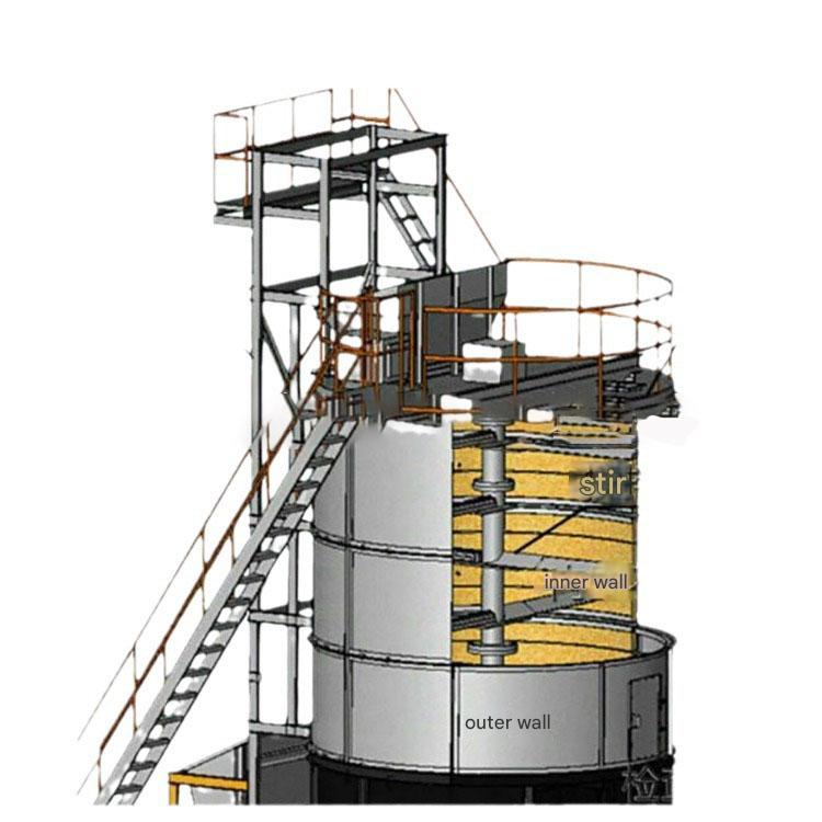 Вертикальный бродильный бак для органических удобрений