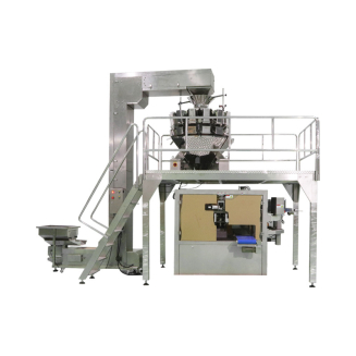 Weighing type granule bag packaging machine