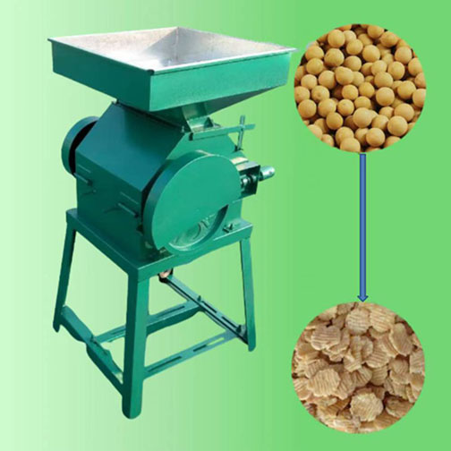 Corn flaking multi-roller flaking machine