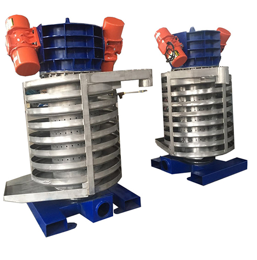 Corn flake vibrating cooler