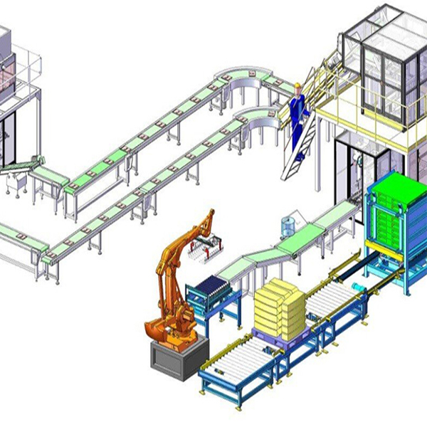 Fertilizer palletizing production line