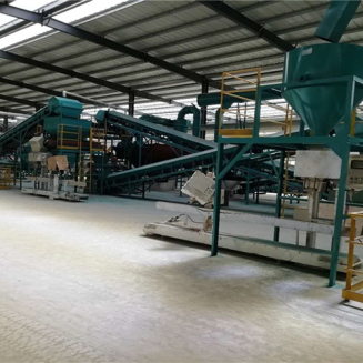 Línea de producción de fertilizantes orgánicos.