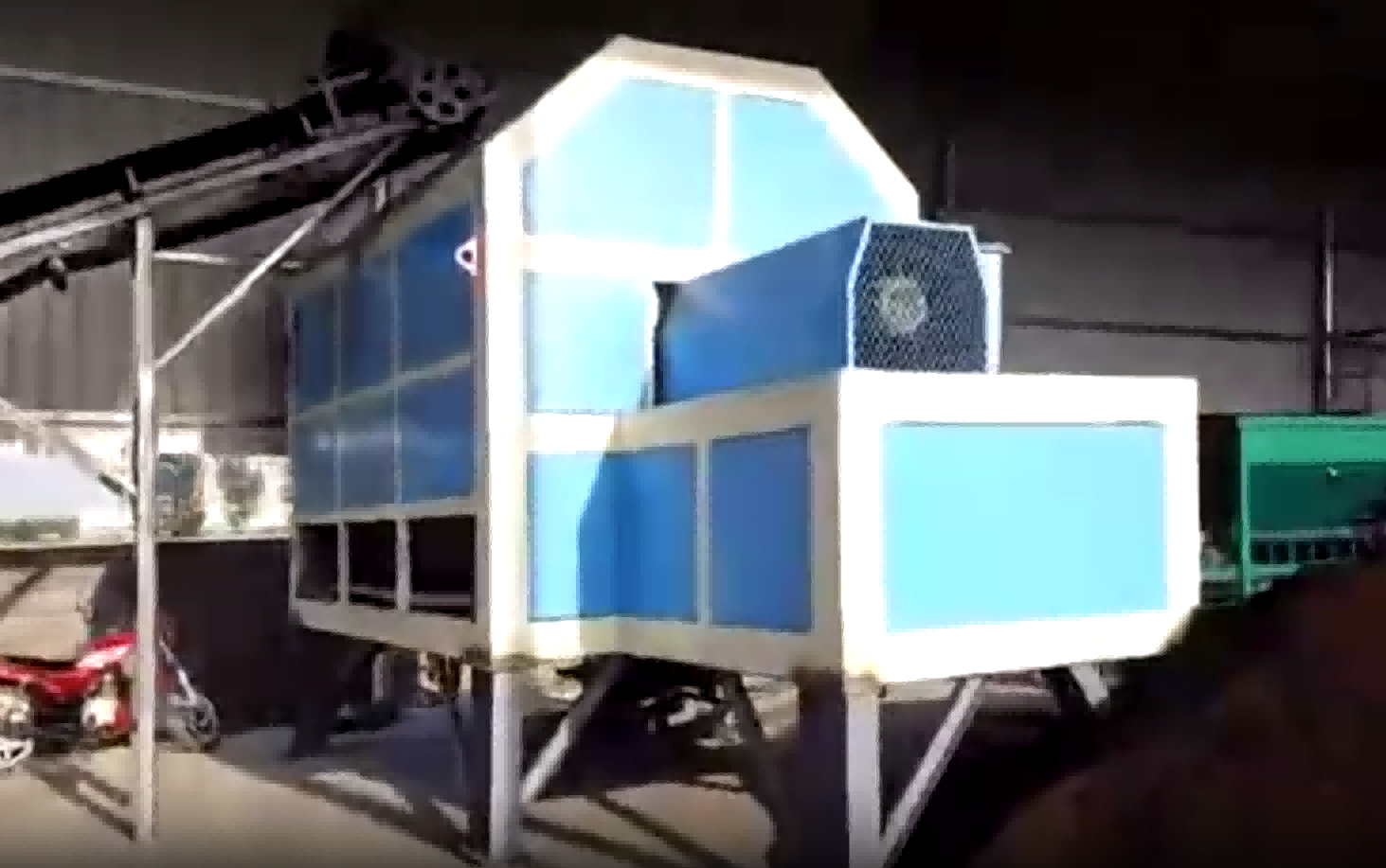 Horizontal fermentation tank