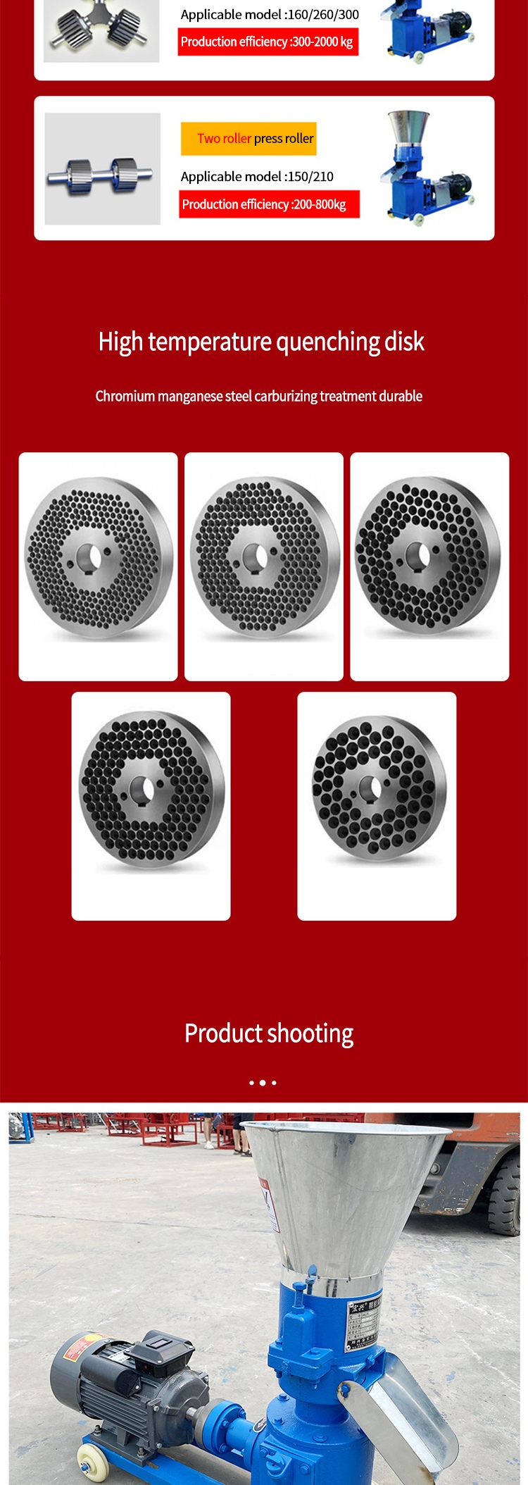 Granulador de molde plano para fertilizantes orgánicos Granulador de molde plano para fertilizantes orgánicos