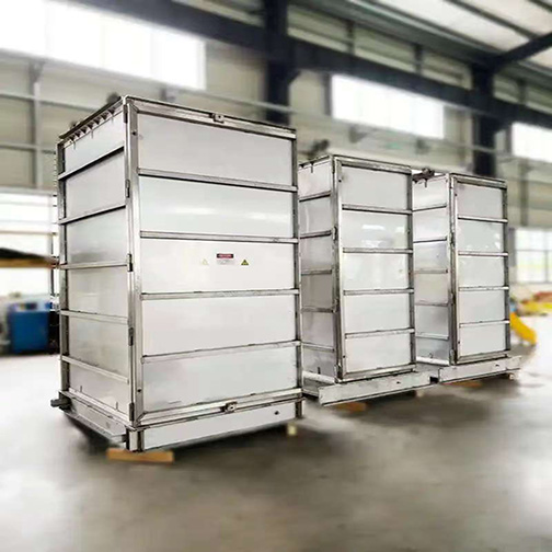 Охладитель органического удобрения с кипящим слоем