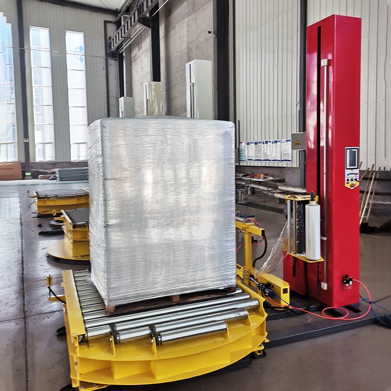 Online wrapping machine