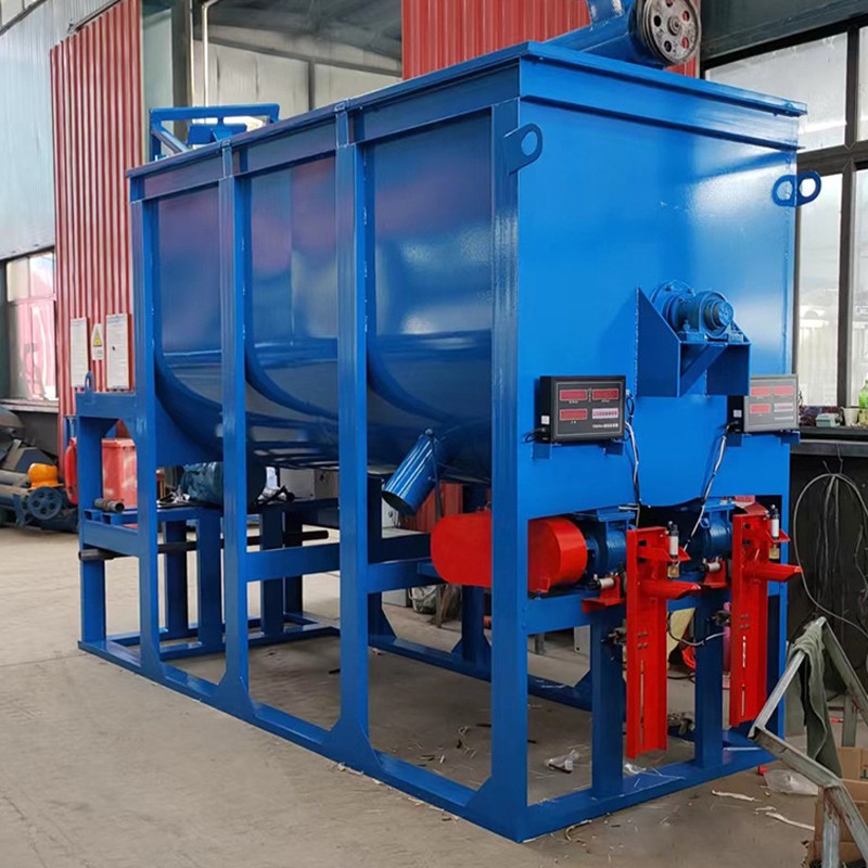 Computer measurement dry powder blender