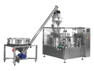 Máquina automática de embalagem de pó com alimentação de saco