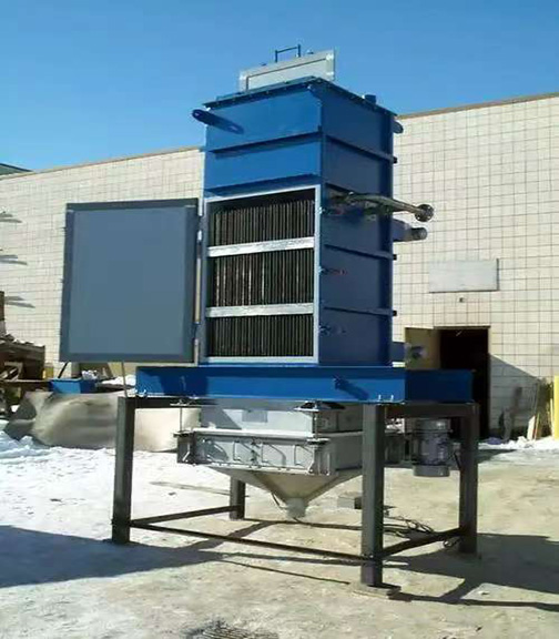 Охладитель органического удобрения с кипящим слоем