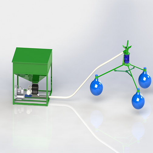 Convoyeur à air en flocons de maïs